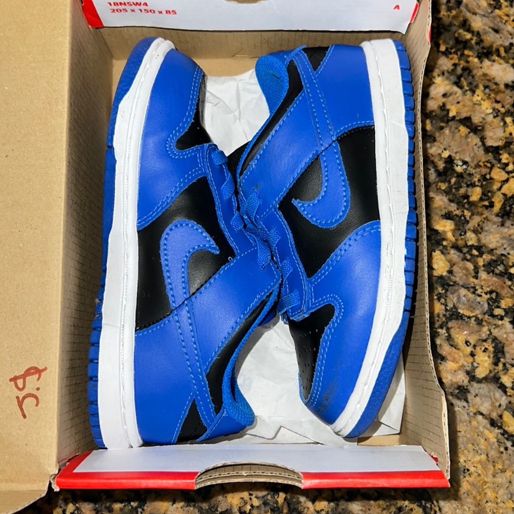 Nike 10C Black/Hyper Cobalt Dunk Gently Worn